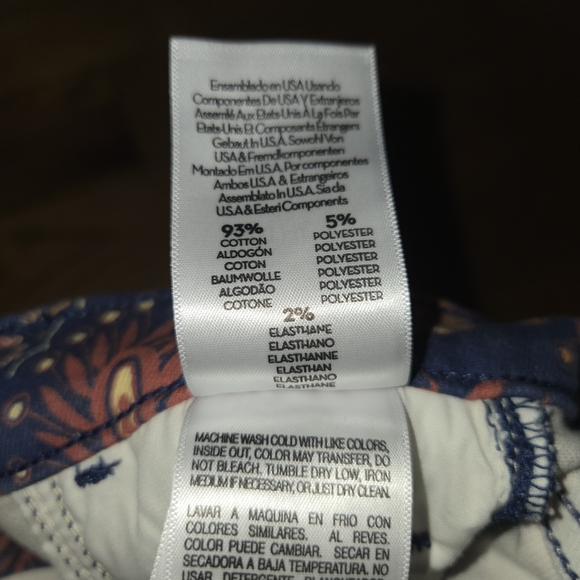 NWT MOTHER Hustler Flood Jeans in Henna Happiness Size 25 Paisley 70's Style - Picture 8 of 15